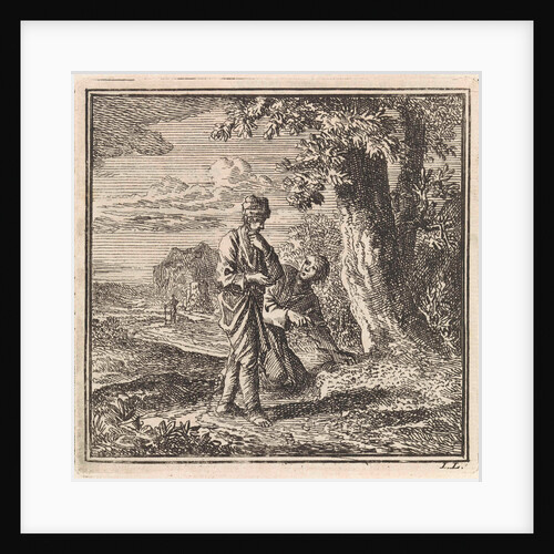 Two men look at an anthill by Pieter Arentsz & Cornelis van der Sys II