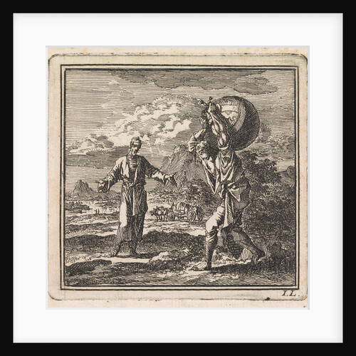 Man carries the world on his back by Pieter Arentsz & Cornelis van der Sys II