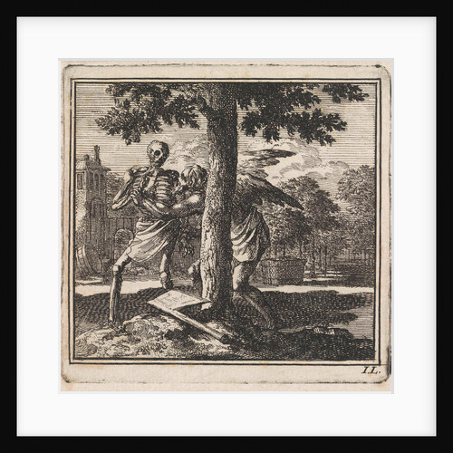 Father Time keeps death from chopping down a tree by Pieter Arentsz & Cornelis van der Sys II