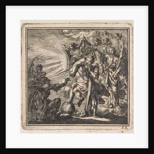 Wrestling Party between personifications of Equanimity and self-will by Pieter Arentsz & Cornelis van der Sys II