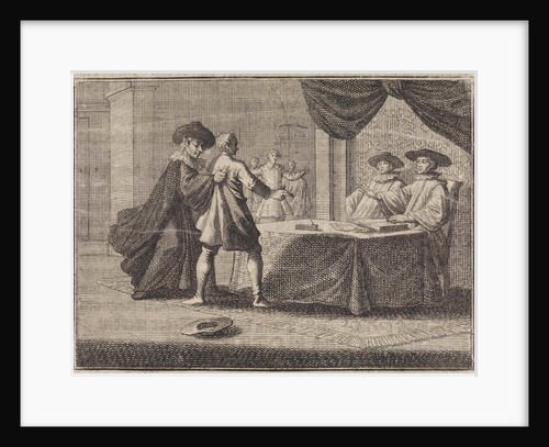 Blasphemer is grabbed by the devil by Frantz Martin Hertzen