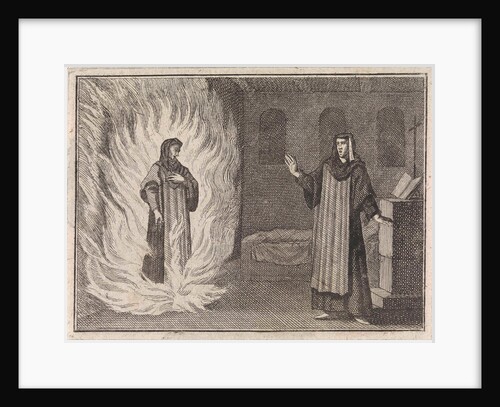 Johanna Catherine appears as a spirit in purgatory for her friend Magdalena S. à Alexio by Frantz Martin Hertzen