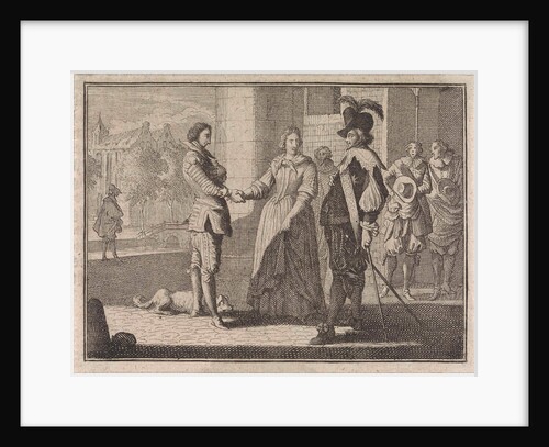 Woman introduces a boy to her husband by Frantz Martin Hertzen