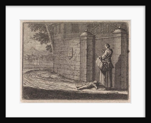 Fruit Vendor lays her dead child before the castle of Lille, France by Frantz Martin Hertzen