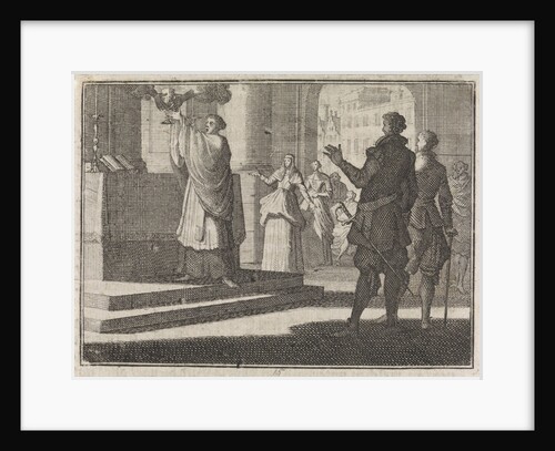 Two hands take the chalice from a priest by Frantz Martin Hertzen