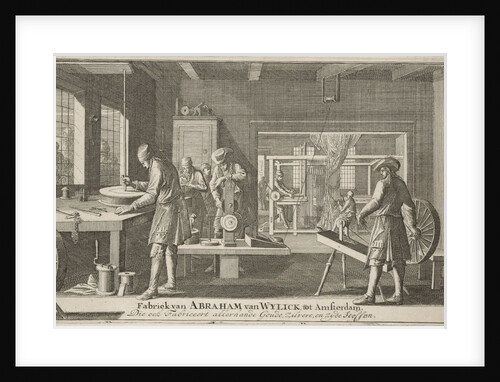 Address card of Abraham van Wylick by Caspar Luyken