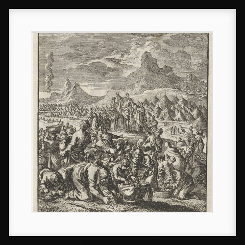 Manna Collection by Israelites by Barent Visscher