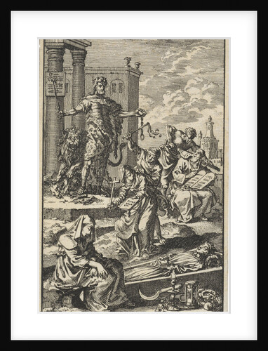 Tyrant watches as the personifications of the Law and Faith are suppressed by Jacob van Royen