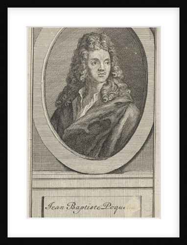 Portrait of Jean Baptiste Poquelin Molière by Nicolaas ten Hoorn