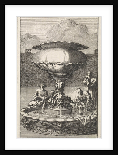 Copper laver or wash basin in the court of the tabernacle by Pieter Mortier