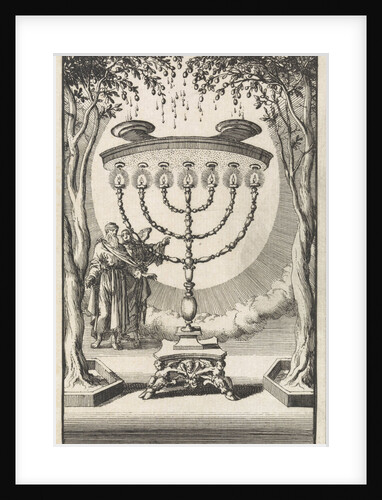 Zechariah sees the menorah by Pieter Mortier