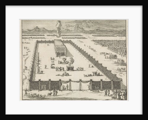 View of the court and the Tabernacle by Pieter Mortier
