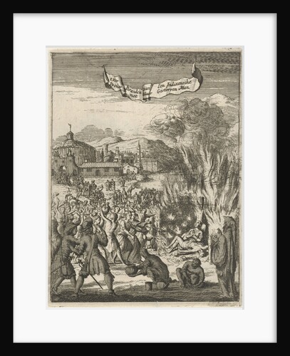 Indian woman with her deceased husband burned by Jan Claesz ten Hoorn