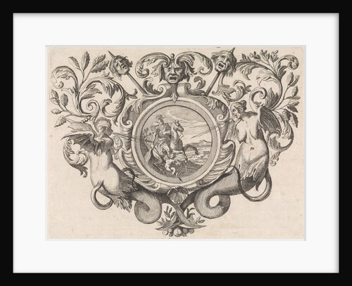 St George on horseback piercing a devil by Jacob Lindenberg