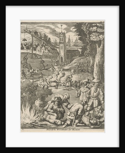 Torture by pirates under the watchful eye of soldiers by Jan Claesz ten Hoorn