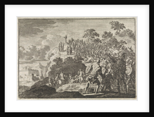 People of governor Felix attack a crowd on the Mount of Olives by Pieter Mortier