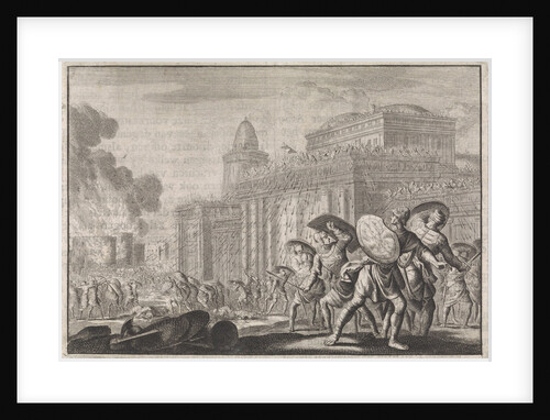 Palace of King Demetrius Nicanor in Antioch attacked by the population by Pieter Mortier