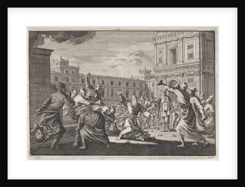 Stoning of Zacharias by Pieter Mortier