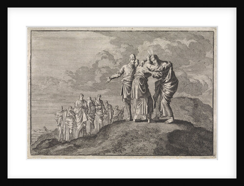 Moses says goodbye to Eleazar and Joshua by Pieter Mortier