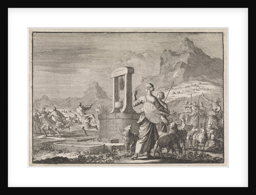 Daughters of Reuel at the well by Pieter Mortier