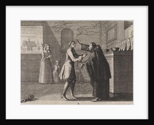 Monk converts a man by Christoph Weigel