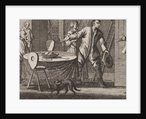 Farmer receives devils in his house by Christoph Weigel