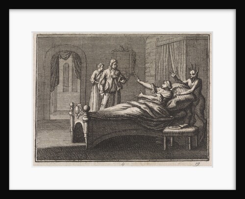 Sick woman receives her lover by Christoph Weigel