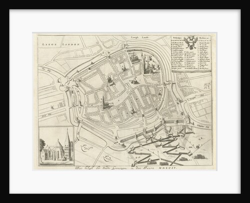 Map of Groningen during the siege by Anonymous