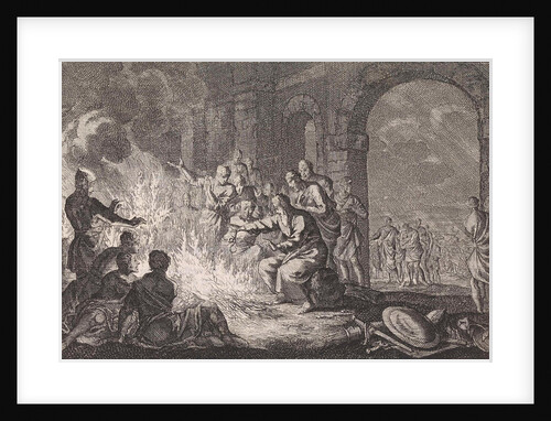 Paul is bitten by a viper in Malta by Pieter Mortier