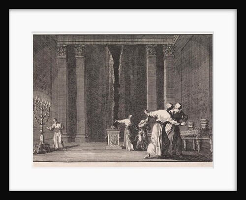 Rupture of the veil in the temple of Jerusalem by Pieter Mortier