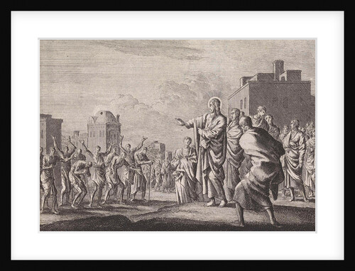 Christ and the ten lepers by Pieter Mortier