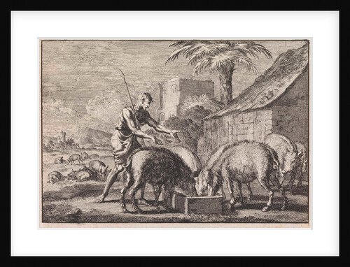 Prodigal Son as a swineherd by Pieter Mortier