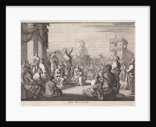 Sermon of Christ in front of the temple by Jan Luyken