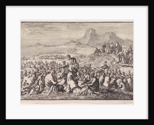 Miraculous multiplication of the seven loaves and the two fishes by Pieter Mortier