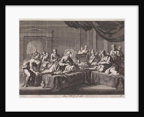 Mary Magdalene washes the feet of Christ by Pieter Mortier