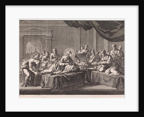 Mary Magdalene washes the feet of Christ by Pieter Mortier