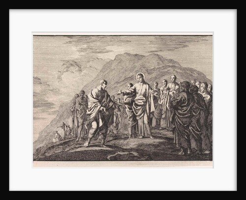 Christ talking to the Apostles by Pieter Mortier