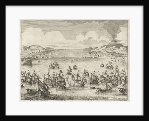 Naval battle at Agosta by Hendrick and Dirk Boom