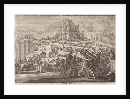 King Solomon builds the temple by Jan Luyken