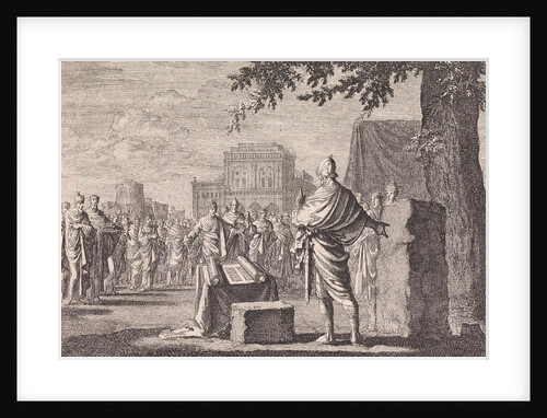 Joshua sets up a memorial by Pieter Mortier