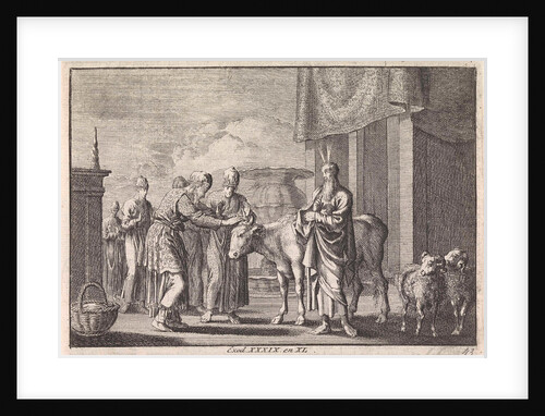 Aaron blesses the cattle which is to be sacrificed by Pieter Mortier