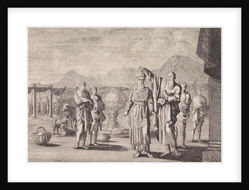 Aaron and his four sons ordained as a priest by Pieter Mortier