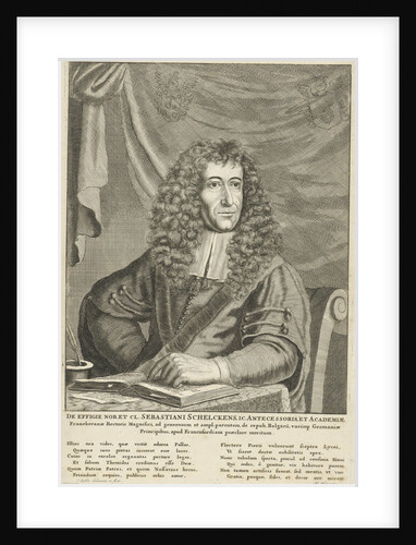 Portrait of Sebastian Schelckens, rector at Franeker by Jan Luyken