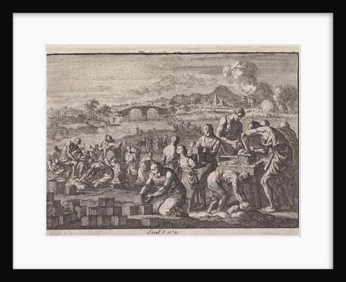 Israelites work as slaves in Egypt by Pieter Mortier