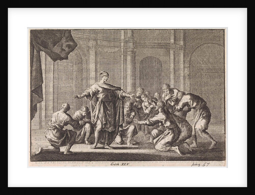 Joseph reveals himself to his brothers by Pieter Mortier