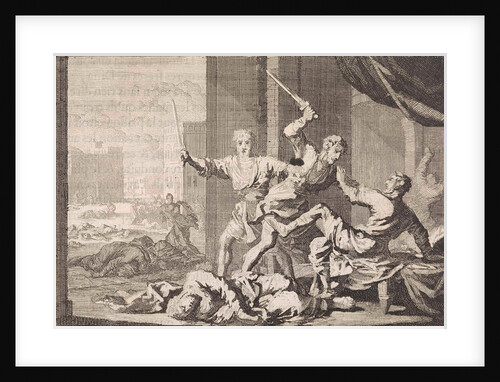 Simeon and Levi kill the Shechemites by Pieter Mortier