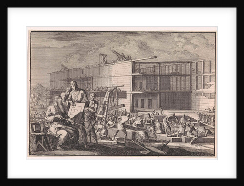 Construction of Noah's Ark by Pieter Mortier
