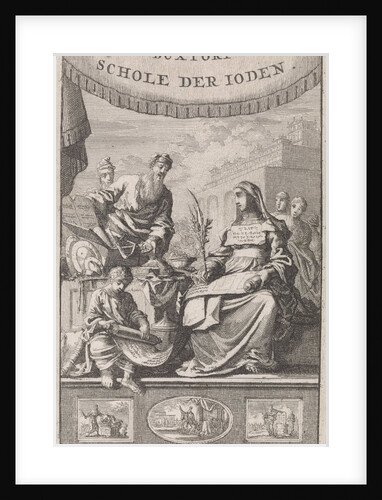 Woman with palm branch learns about Judaism by Hendrik van Damme