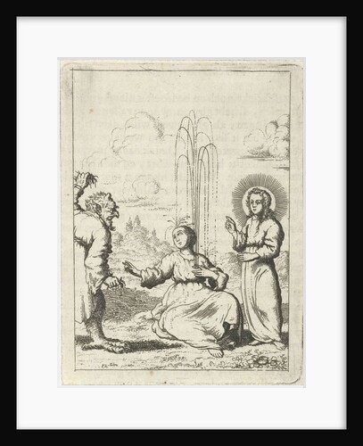 Christ shows a fountain in the heart of the personified soul by Pieter Arentsz II