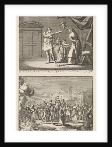 Holy Theodora and Didymus is liberated by the martyrdom of St. Theodora and Didymus by Barent Visscher